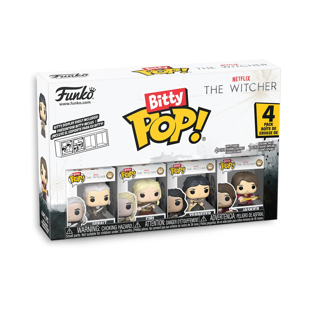 Netflix The Witcher Geralt Funko Bitty Pop! Mini-Figure 4-Pack