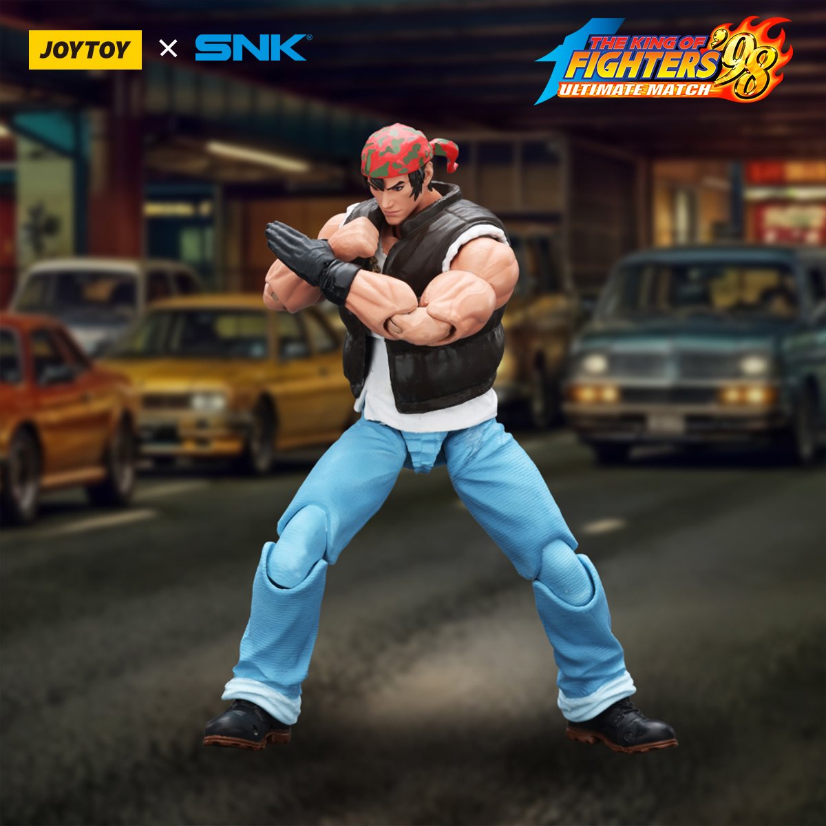 Joy Toy King of Fighters '98 Ultimate Match Ikari Warriors Team Ralf Jones 1:18 Scale Action Figure