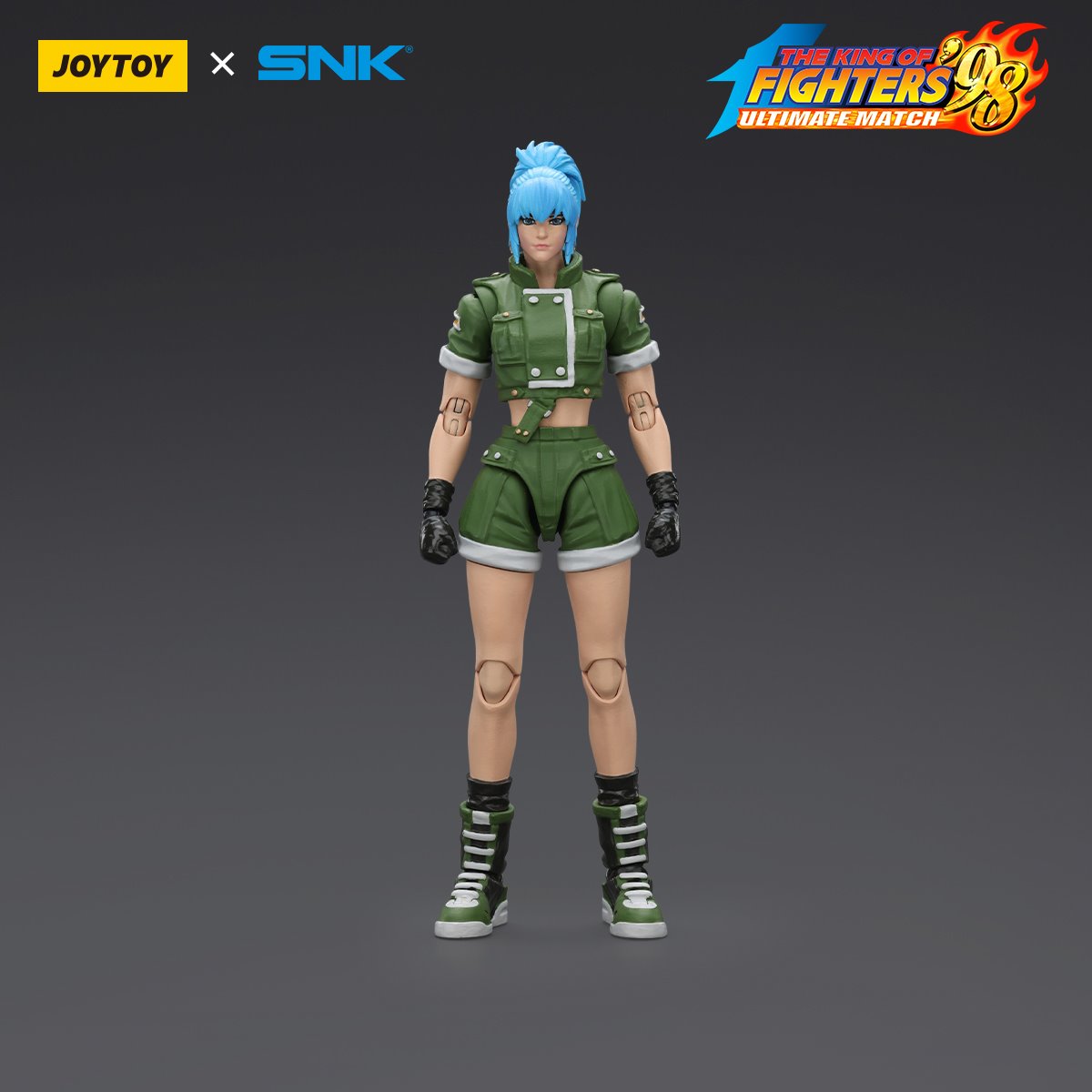 Joy Toy King of Fighters '98 Ultimate Match Ikari Warriors Team Leona Heidern 1:18 Scale Action Figure