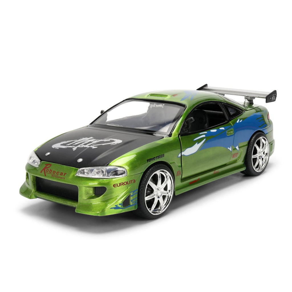 Fast and the Furious 25th Anniversary Brian's Mitsubishi Eclipse 1:24 Scale Die-Cast Metal Vehicle