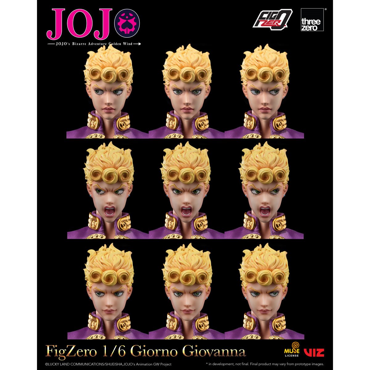 JoJos Bizarre Adventure: Golden Wind Giorno Giovanna FigZero 1:6 Scale Action Figure
