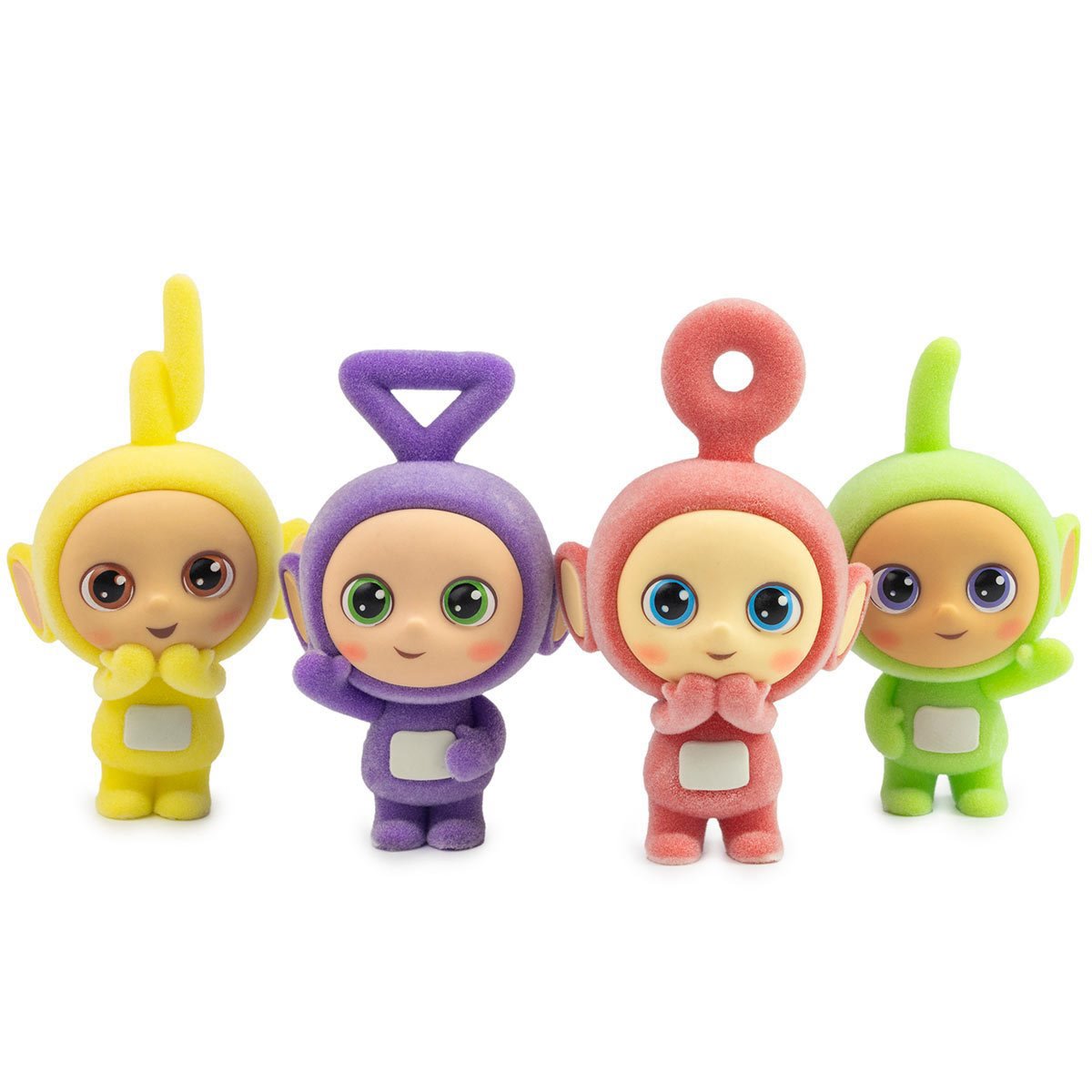 Teletubbies CheeBee 2 1/2-Inch Flocked Collectible Mini-Figure Set of 4