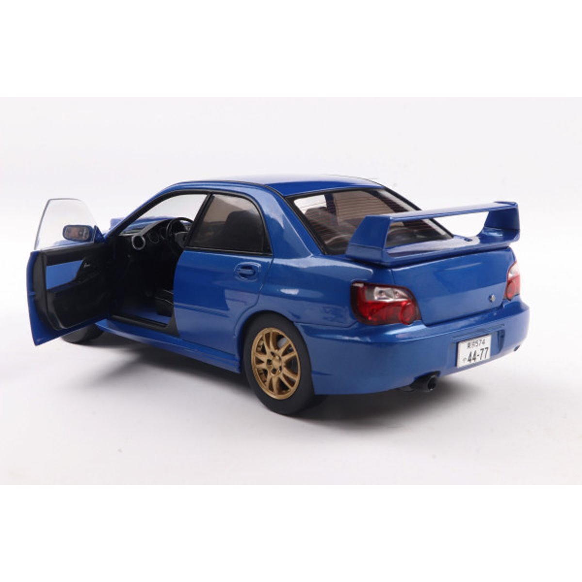 2003 Subaru Impreza WRX STI Sonic Blue 1:18 Scale Die-Cast Metal Vehicle