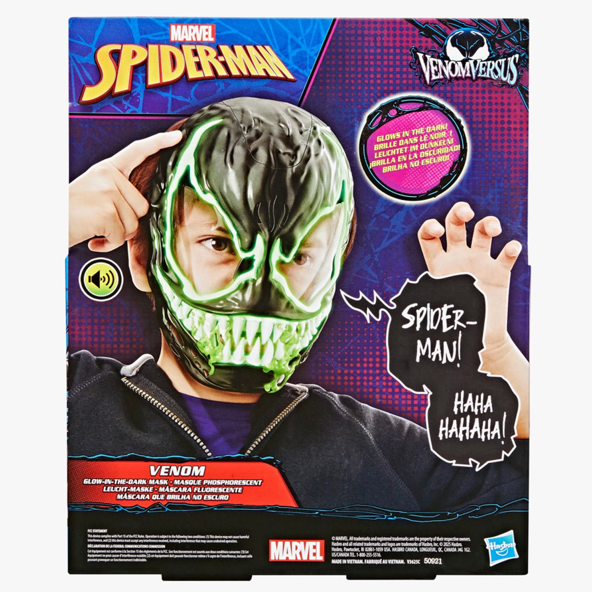 Spider-Man VenomVersus Venom Glow-In-The-Dark Mask