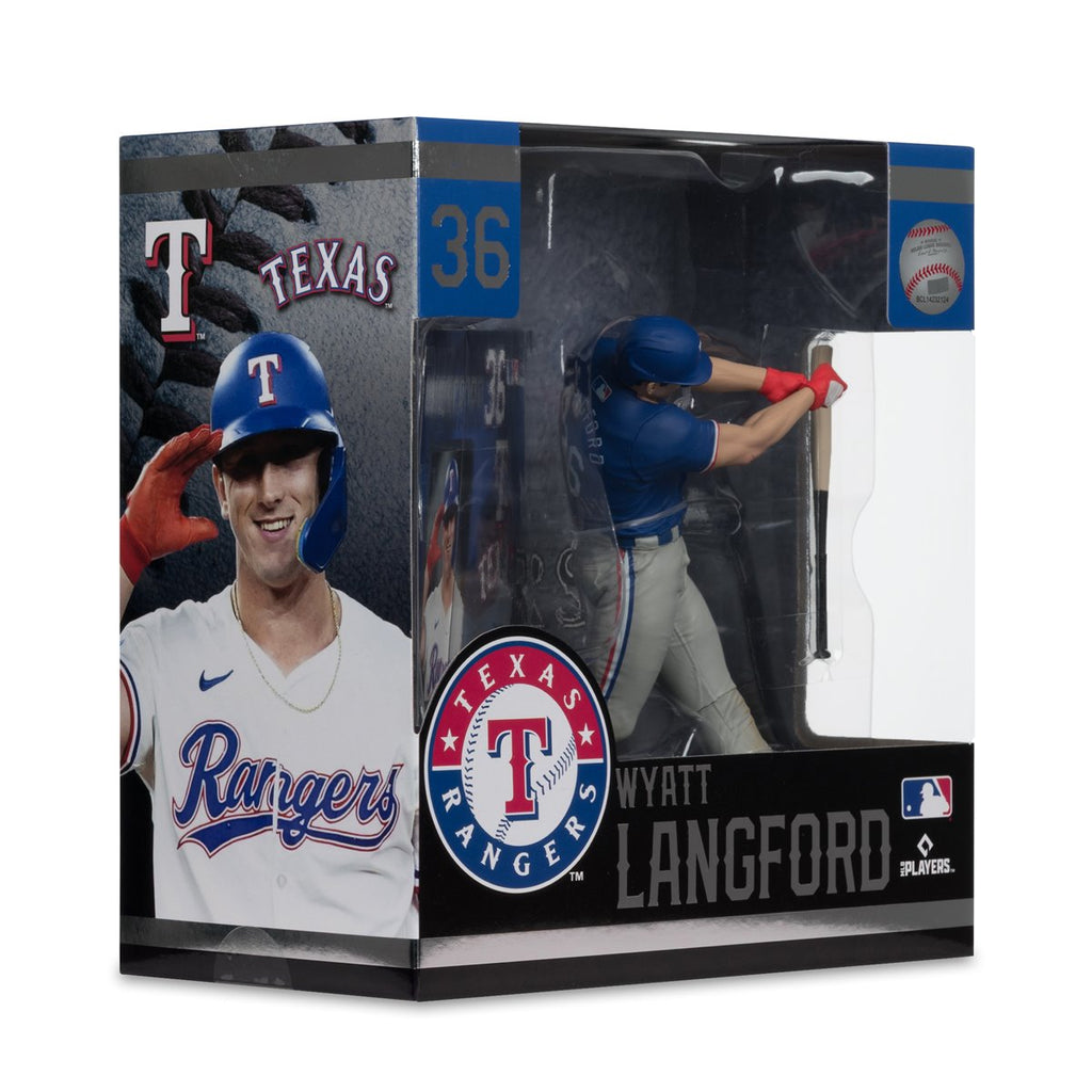 MLB SportsPicks Texas Rangers Wyatt Langford 7-Inch Posed Figure Case of 6