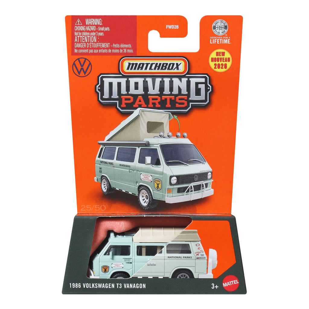 Matchbox Moving Parts 2026 Mix 6 Vehicles Case of 8
