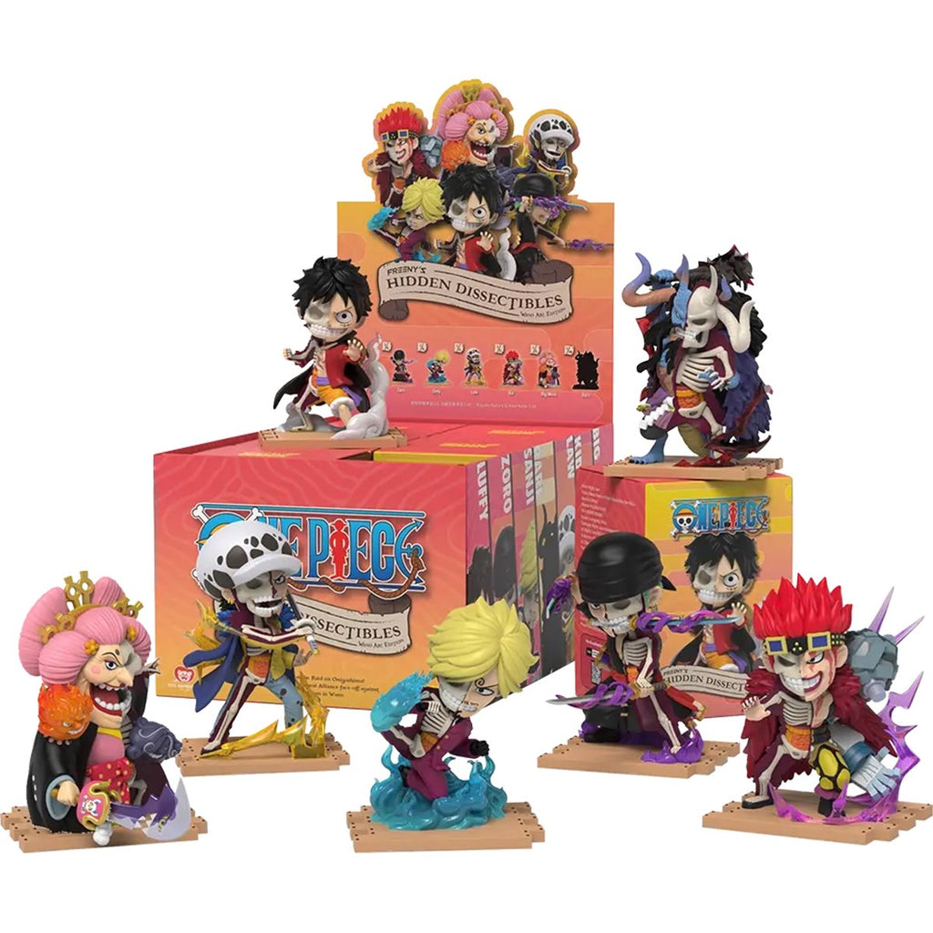 One Piece Series 7 Wano Arc Edition Freeny's Hidden Dissectibles Mini-Figure Display Tray of 6