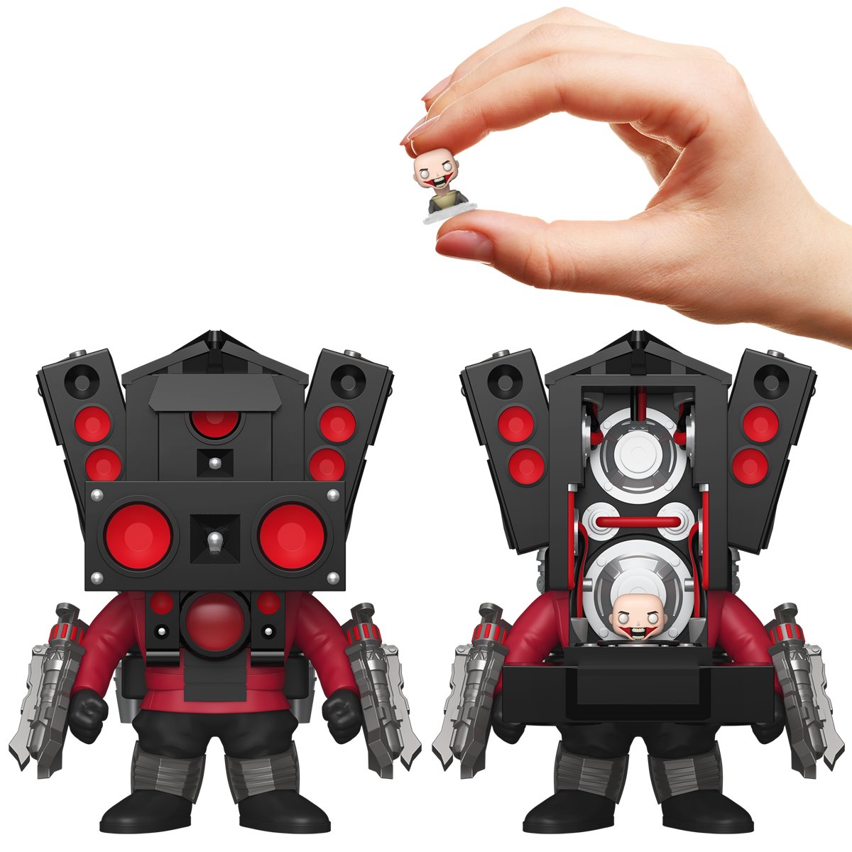 Skibidi Toilet Titan Speakerman and Parasitic Skibidi Toilet Bitty Pop! Bitty Bot Vinyl Figure
