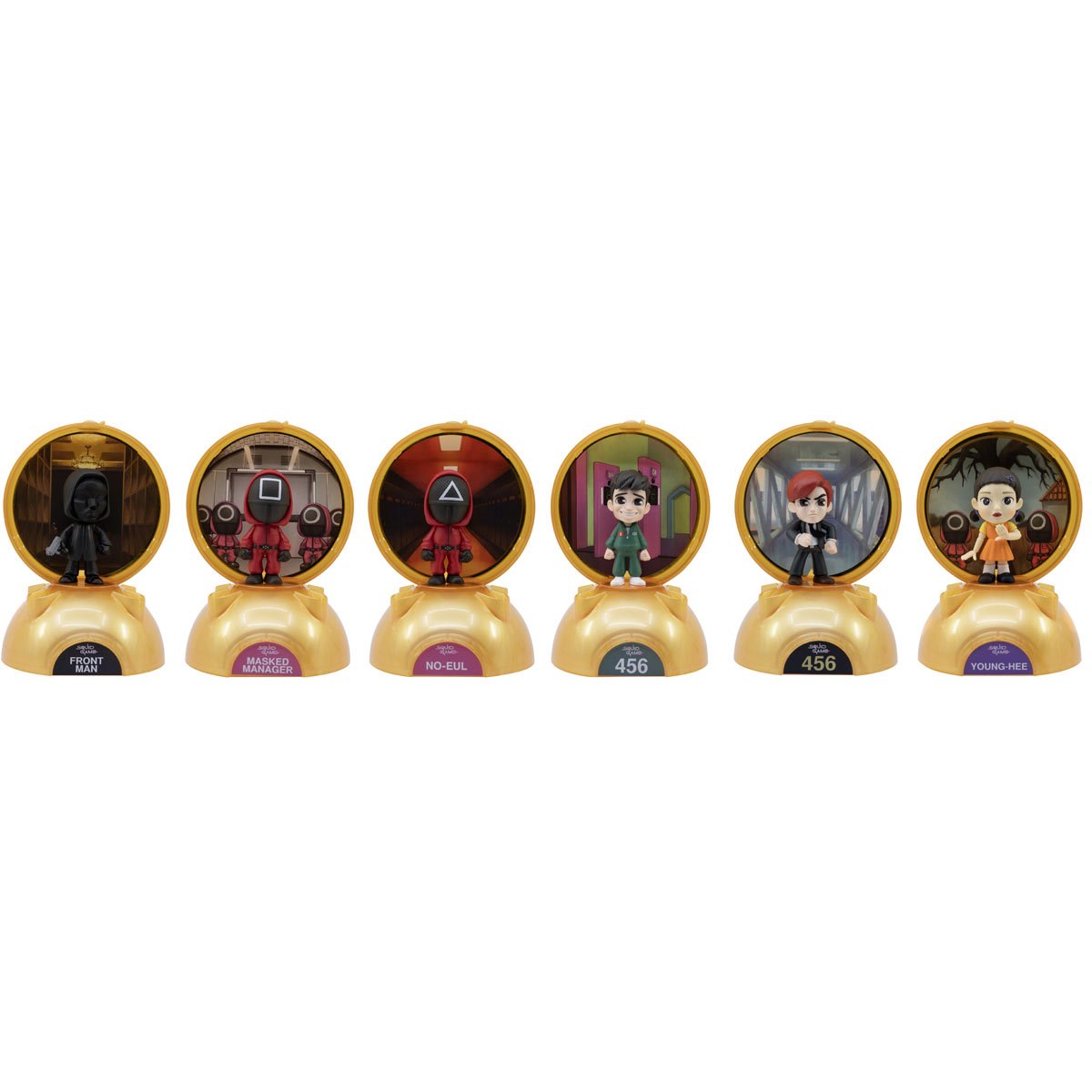 Squid Game Piggy Bank Capsule Blind-Box Mini-Figure Case of 6
