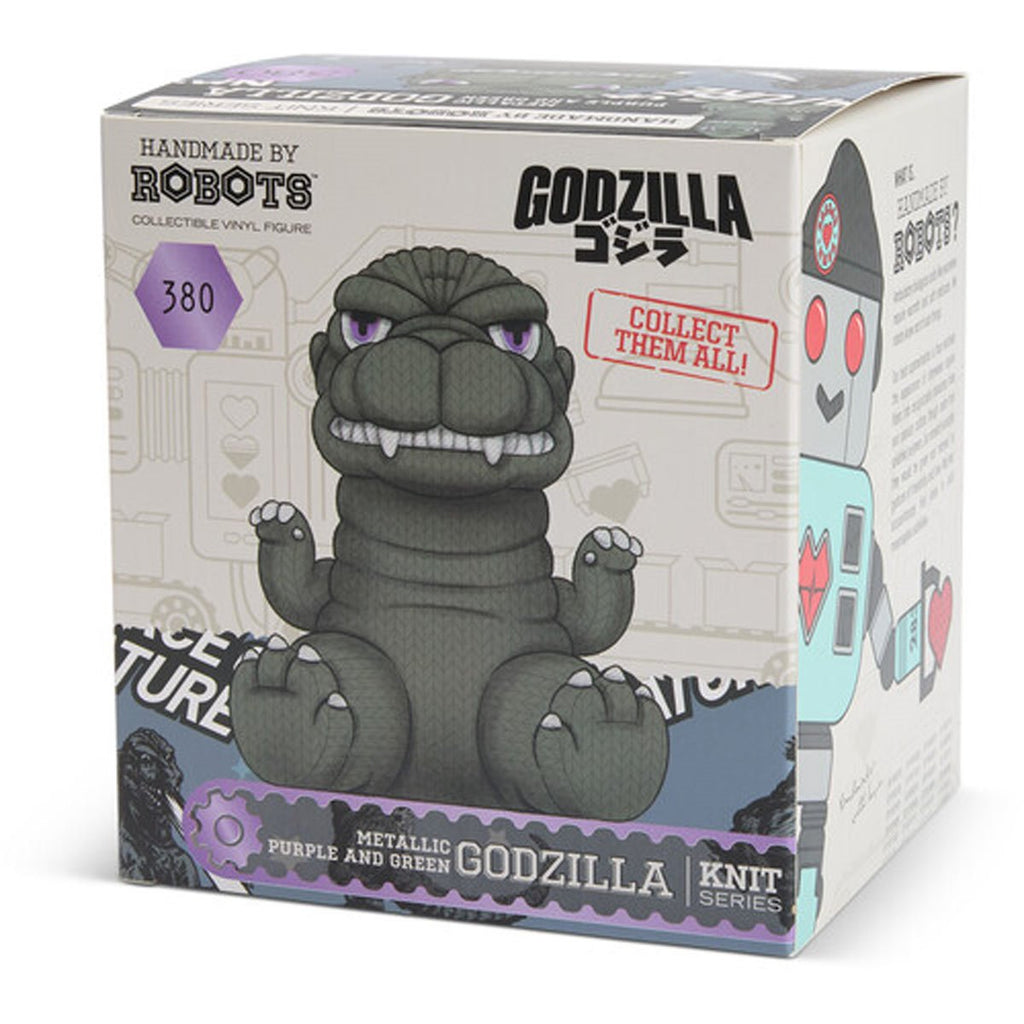Godzilla #380 Metallic Purple and Green Handmade By Robots Vinyl Figure