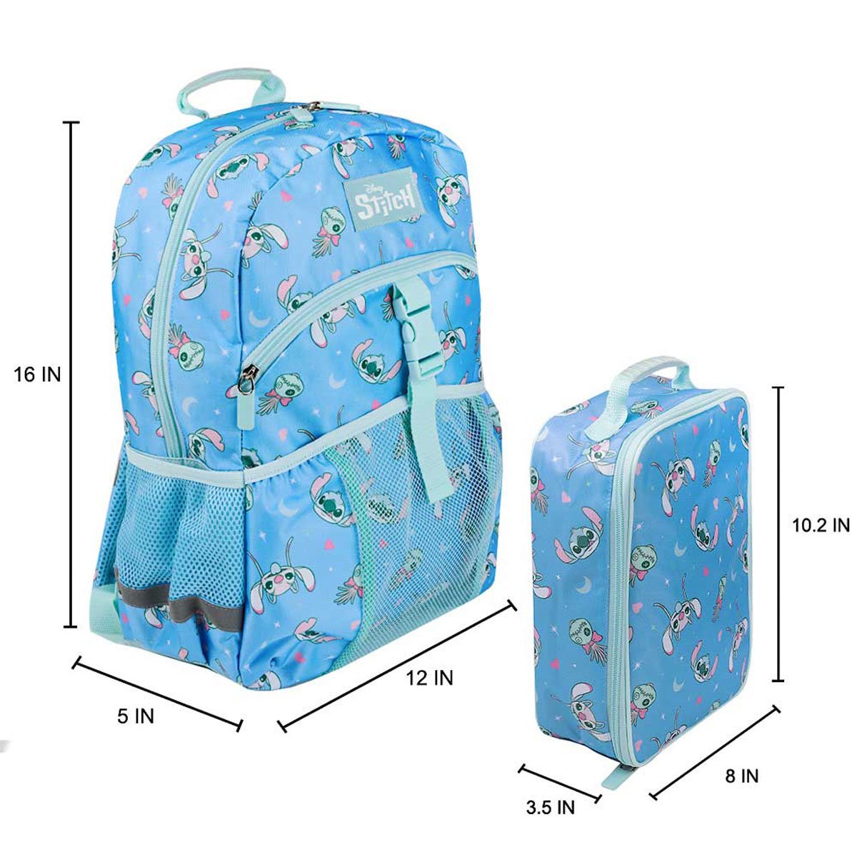 Lilo & Stitch Stitch and Scrump All Over Print Youth Backpack Set