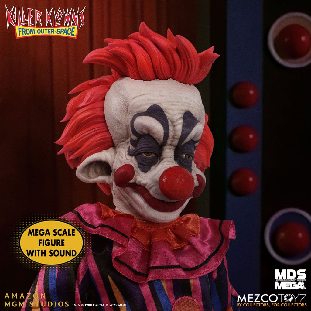 Killer Klowns From Outer Space Rudy with Sound Mezco Designer Series Mega-Scale 15-Inch Doll