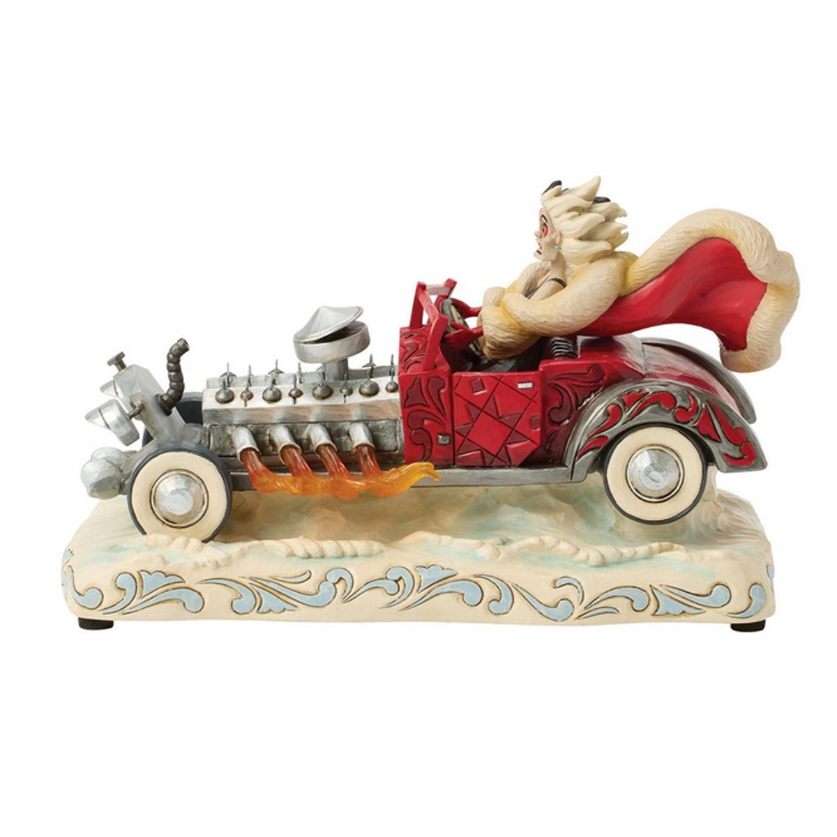 Disney Traditions 101 Dalmations Cruella de Vil Car Scene Musical Statue