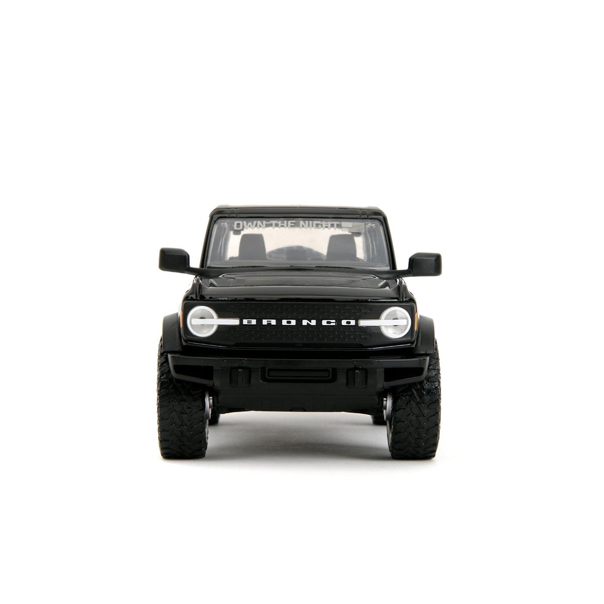 Just Trucks 2021 Ford Bronco 1:24 Scale Die-Cast Metal Vehicle with Tire Rack