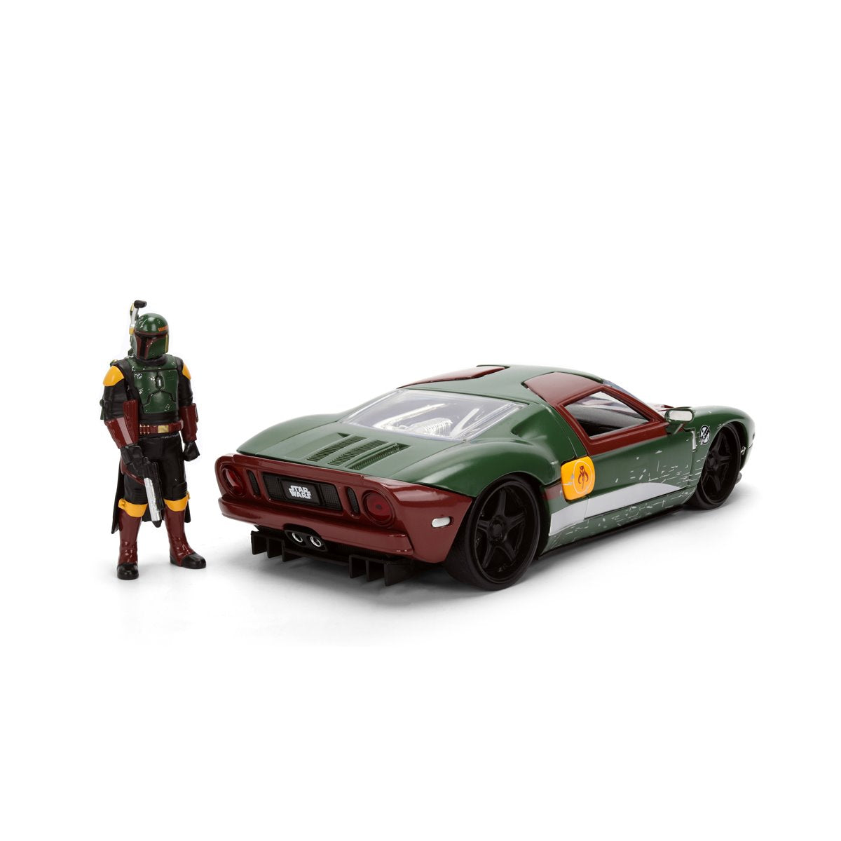 Hollywood Rides Star Wars 2005 Ford GT 1:24 Scale Die-Cast Metal Vehicle with Boba Fett Figure