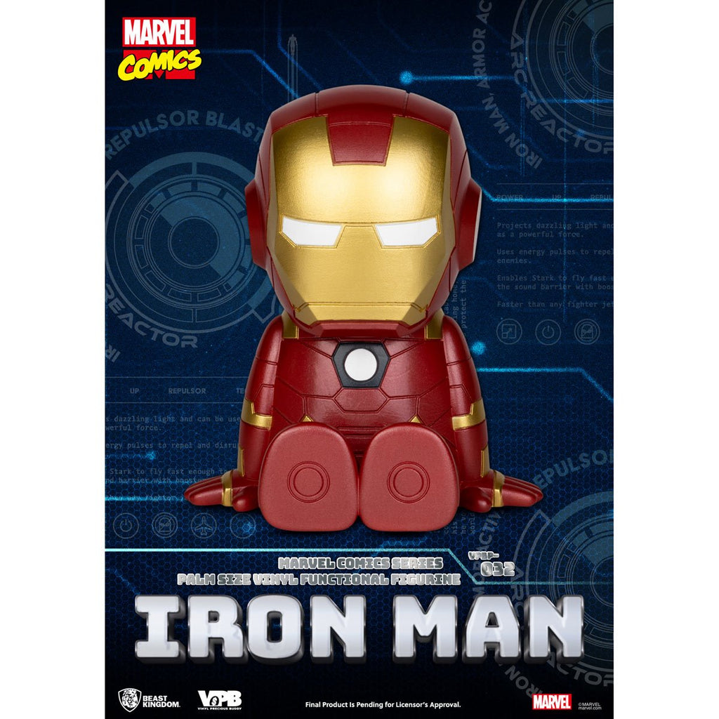 Marvel Comics Iron Man VPBP-032 Palm Size Vinyl Functional Piggy Bank