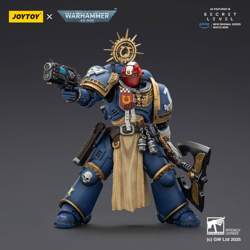 Joy Toy Warhammer 40,000 Ultramarines Metaurus with Power Axe, Stormshield and Plasma Pistol 1:18 Scale Action Figure