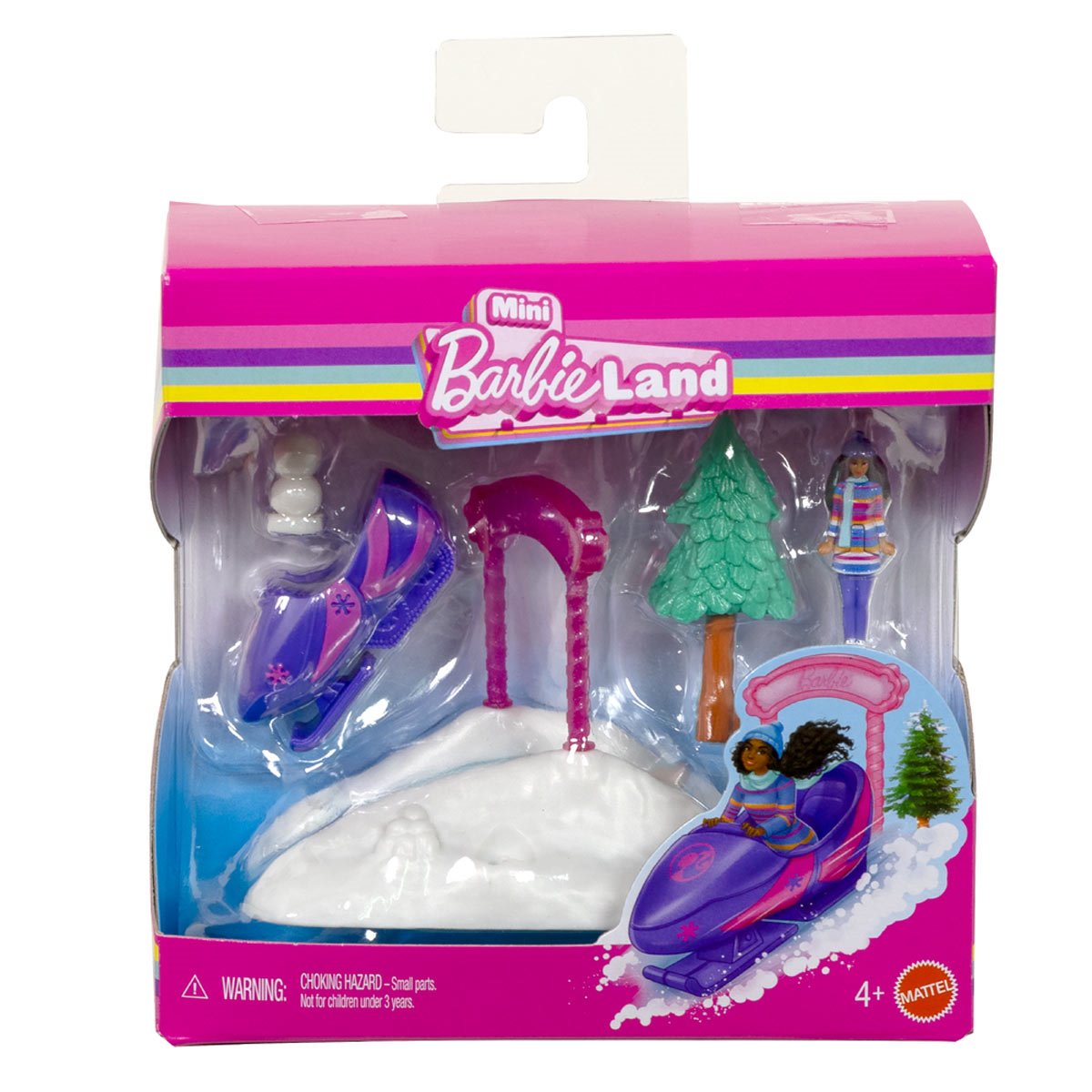 Mini BarbieLand Doll and Vehicle Playset Display Case of 8
