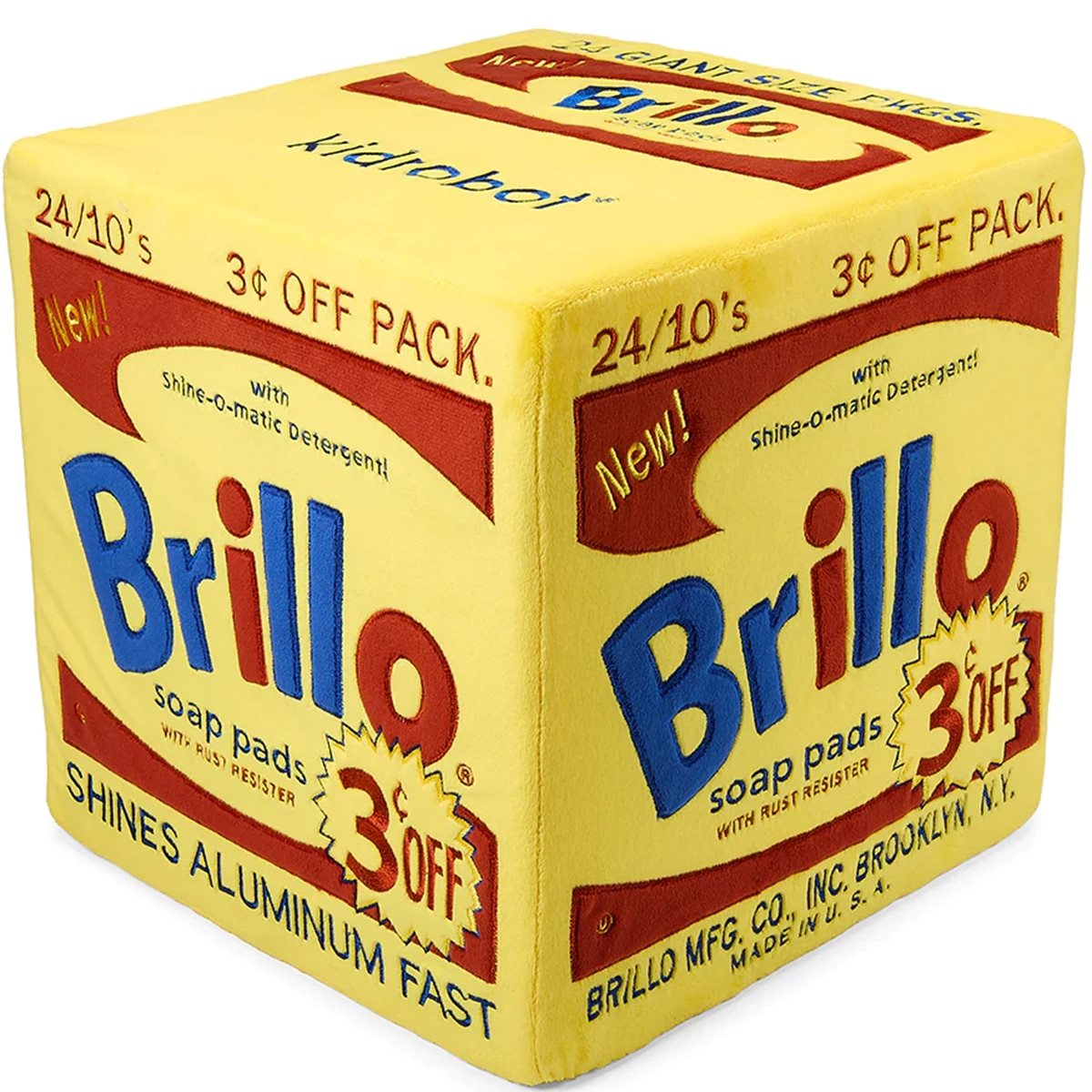 Andy Warhol Yellow Brillo Box 12-Inch Plush