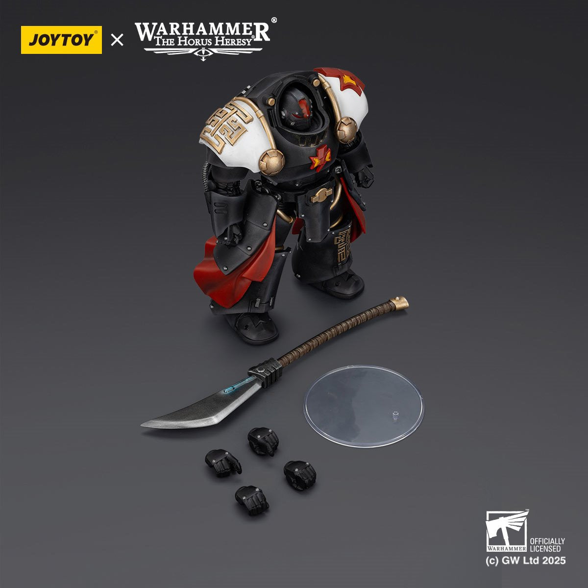 Joy Toy Warhammer The Horus Heresy White Scars Ebon Keshig Terminator 2 with Power Glaive 1:18 Scale Action Figure