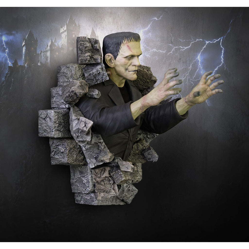 Frankenstein 1:1 Scale Life-Size Wall Sculpture Mount