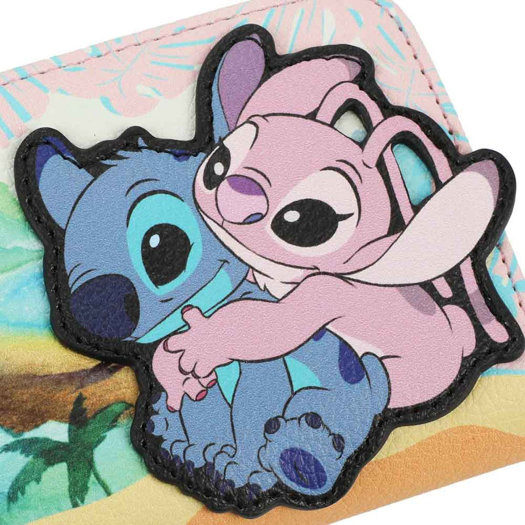 Lilo & Stitch Stitch and Angel Mini Zip Around Wallet