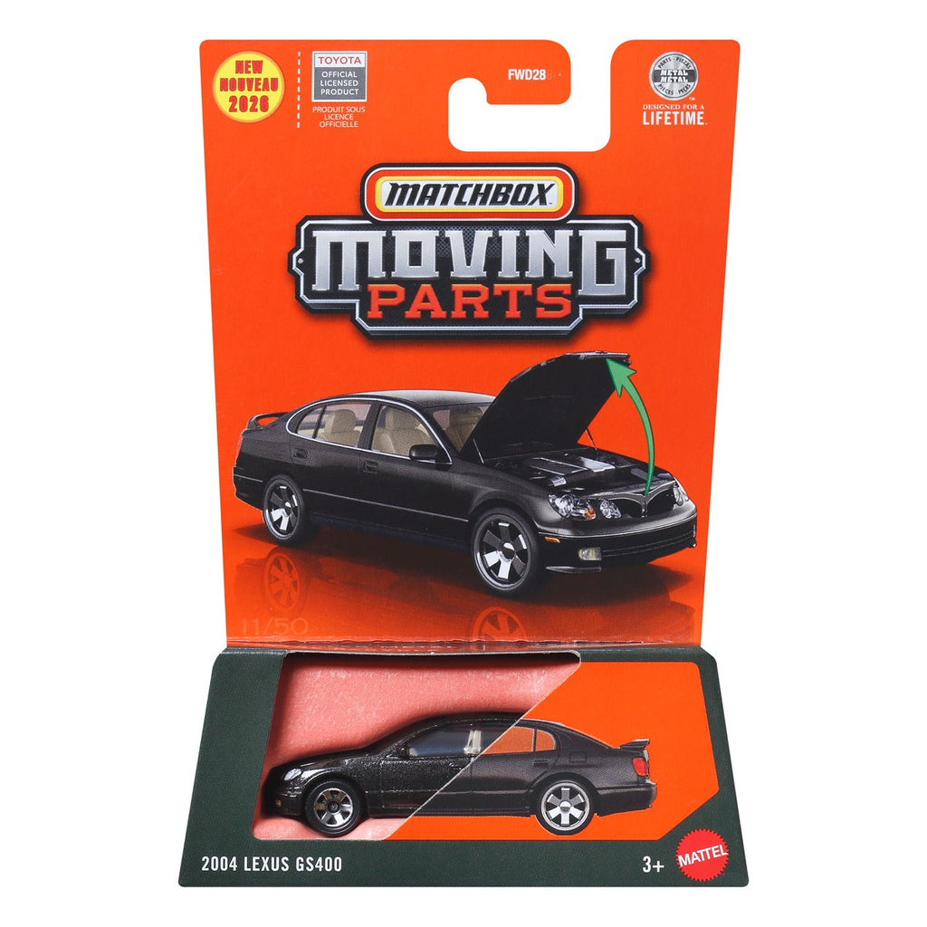 Matchbox Moving Parts 2026 Mix 2 Vehicles Case of 8