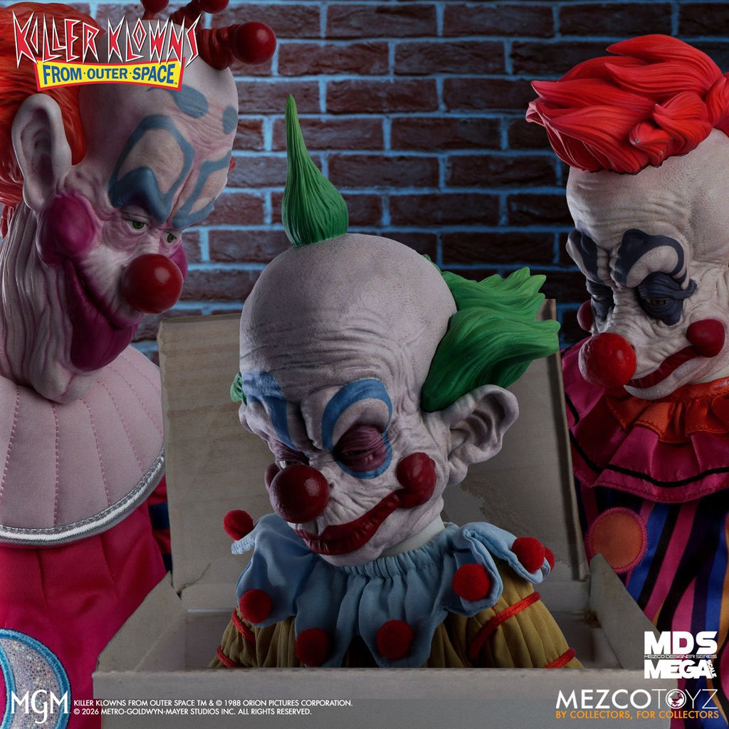 Killer Klowns From Outer Space Shorty with Sound Mezco Designer Series Mega-Scale 15-Inch Doll