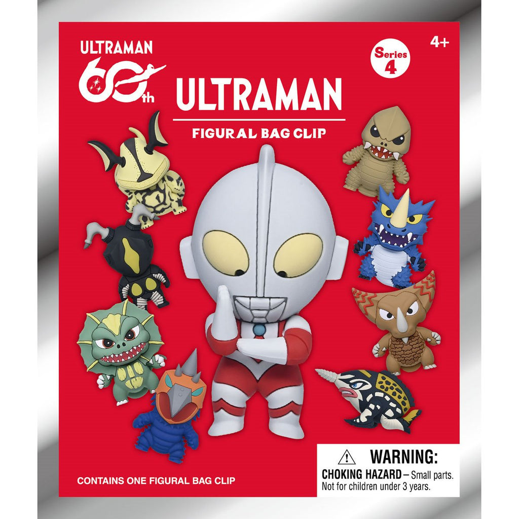 Ultraman Series 4 3D Foam Bag Clip Random 6-Pack