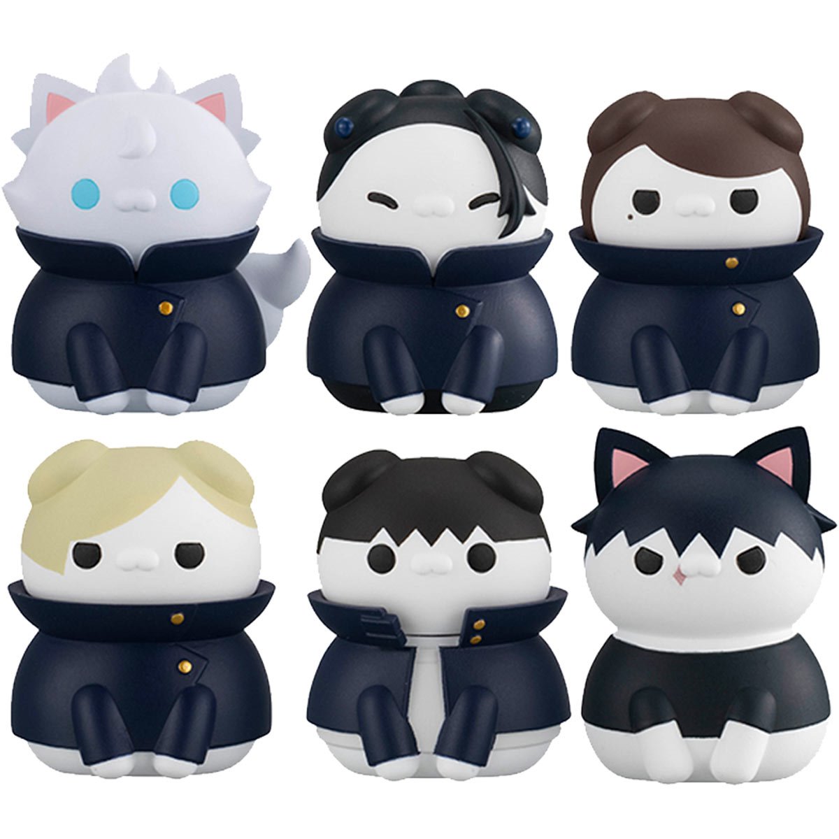 Jujutsu Kaisen Cats Hidden Inventory/Premature Death Ver. Mega Cat Project Mini-Figure Case of 8 - Repeat
