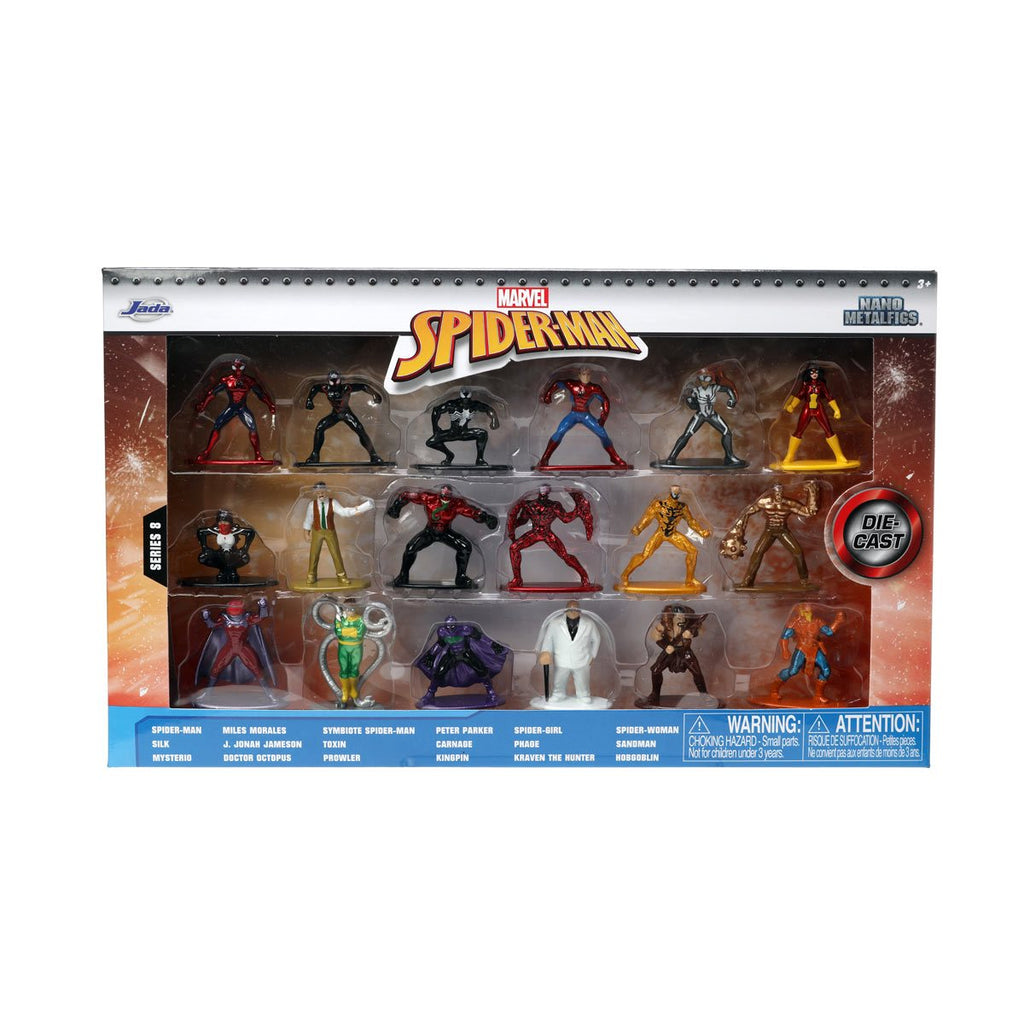 Marvel Spider-Man Nano MetalFigs Mini-Figure Wave 8 18-Pack
