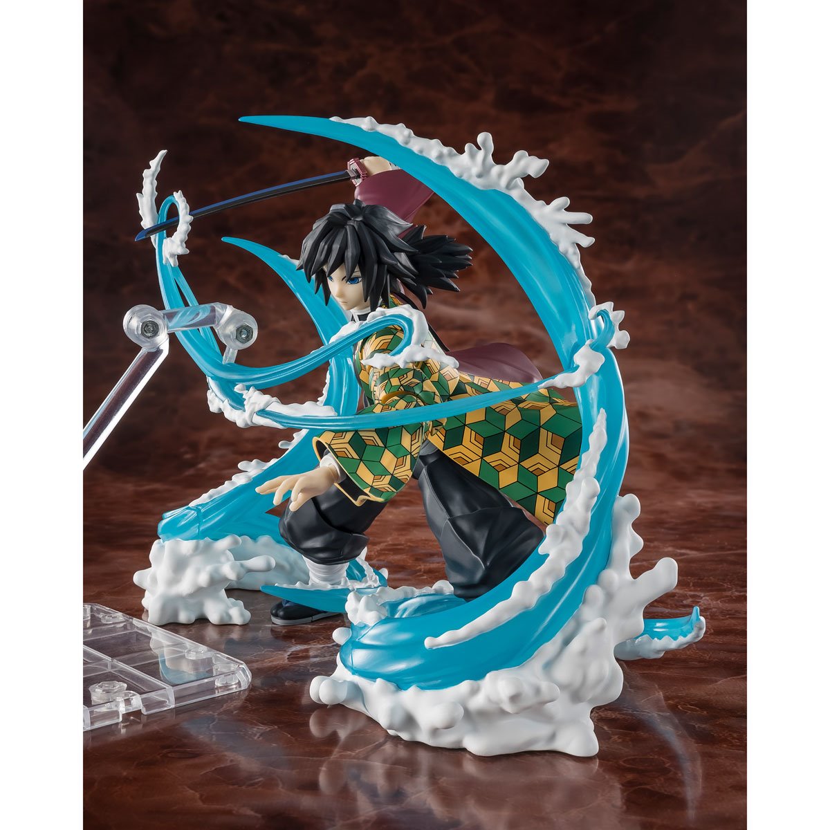 Demon Slayer: Kimetsu No Yaiba Tanjiro Kamado and Giyu Tomioka Water Breathing S.H.Figuarts Action Figure Effect Set
