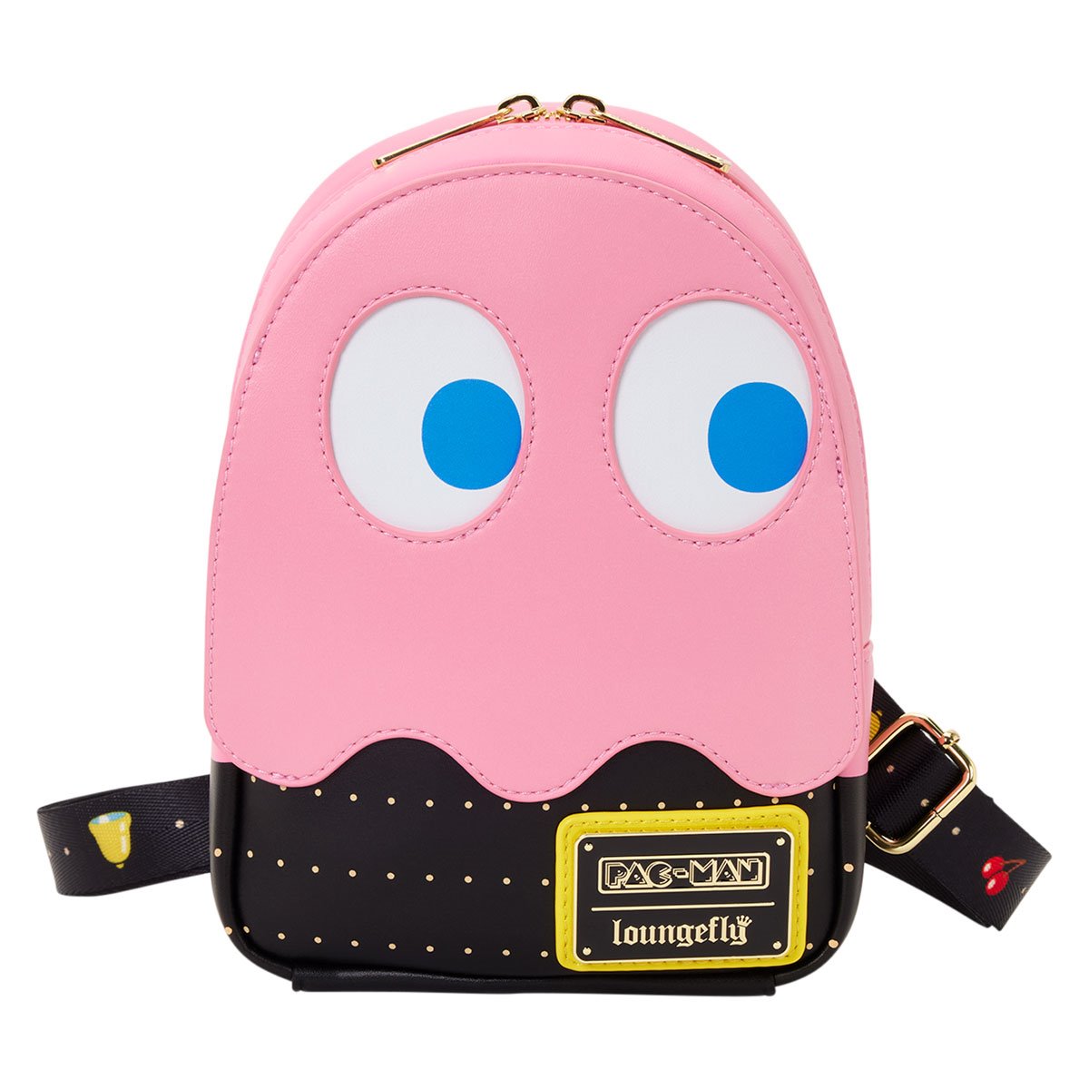 Pac-Man Pinky Ghost Glow-in-the-Dark Sling Crossbody Bag