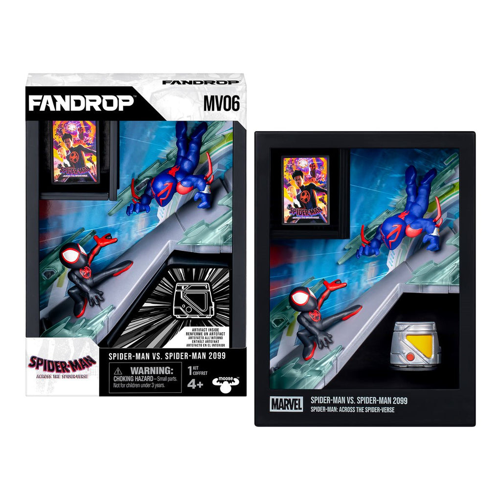 Marvel Spider-Man Vs Spider-Man 2099 Fandrop Figure Diorama