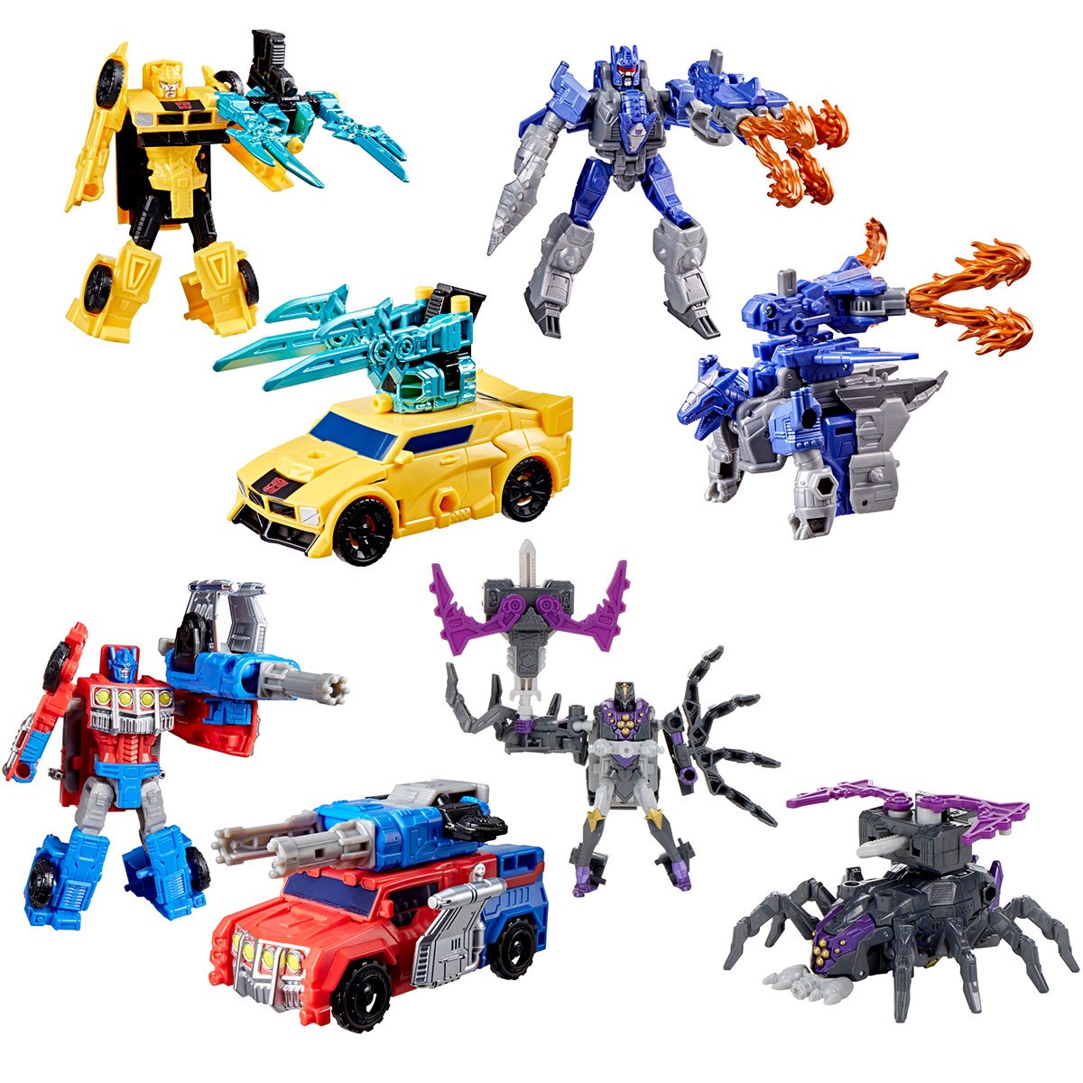 Transformers Cyberworld Armored Cyber Change Wave 3 Set of 4