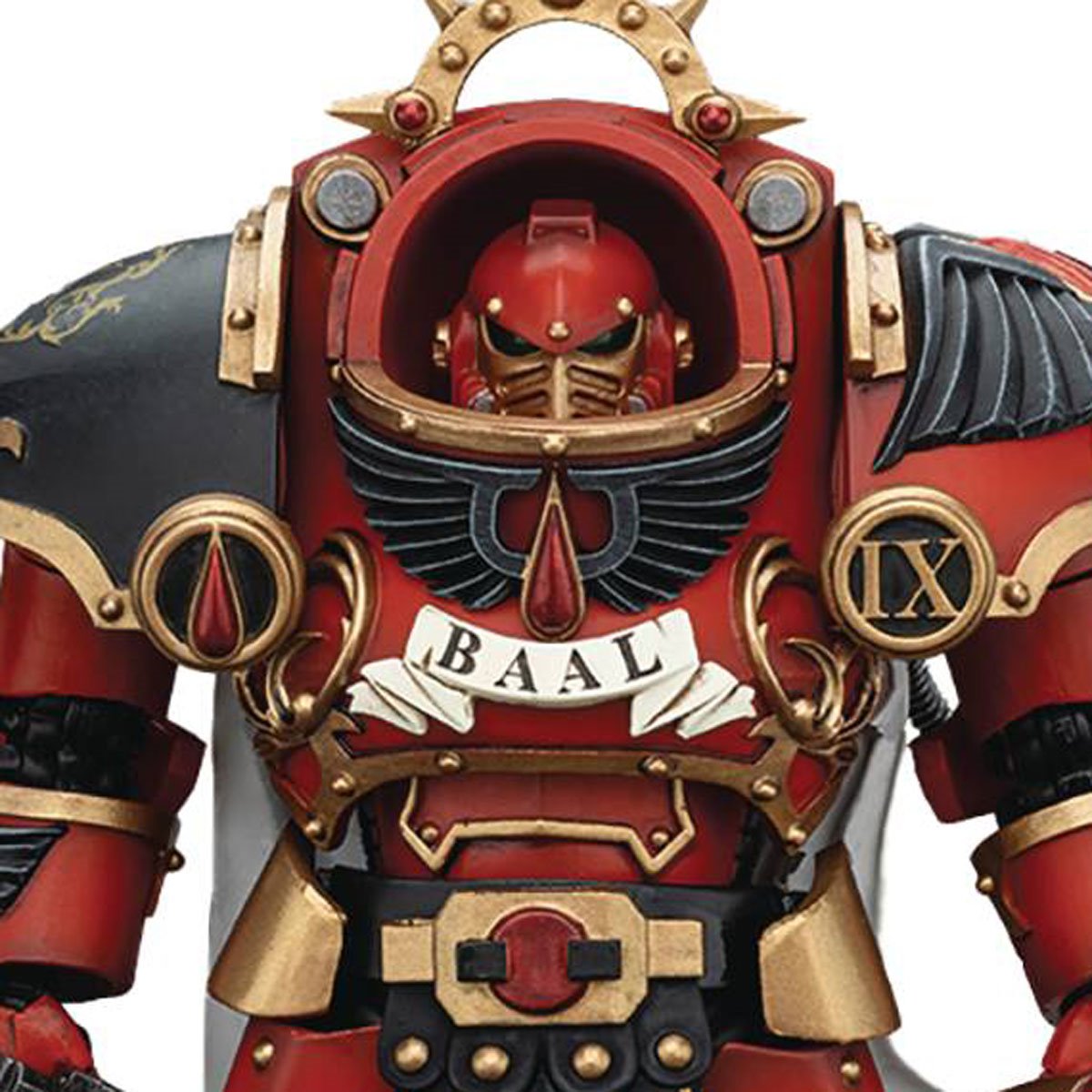 Joy Toy Warhammer Horus Heresy Blood Angels Legion Praetor in Tartaros Terminator Armor 1:18 Scale Action Figure
