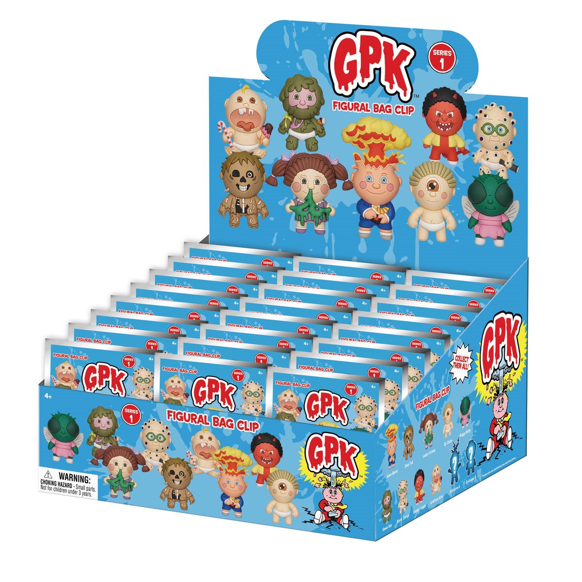 Garbage Pail Kids Series 1 3D Foam Bag Clip Random 6-Pack
