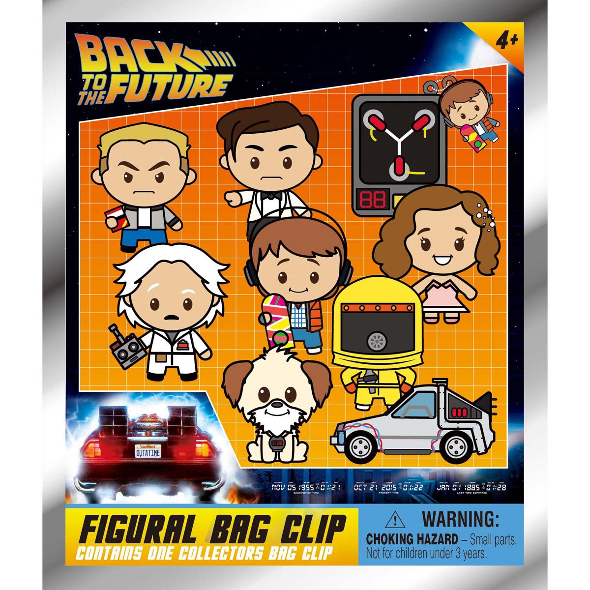 Back to the Future Series 1 3D Foam Bag Clip Random 6-Pack