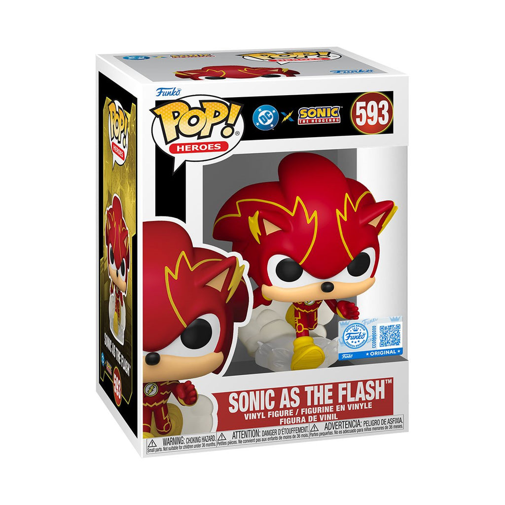 Justice League x Sonic the Hedgehog Sonic as the Flash Funko Pop! Vinyl Figure #593