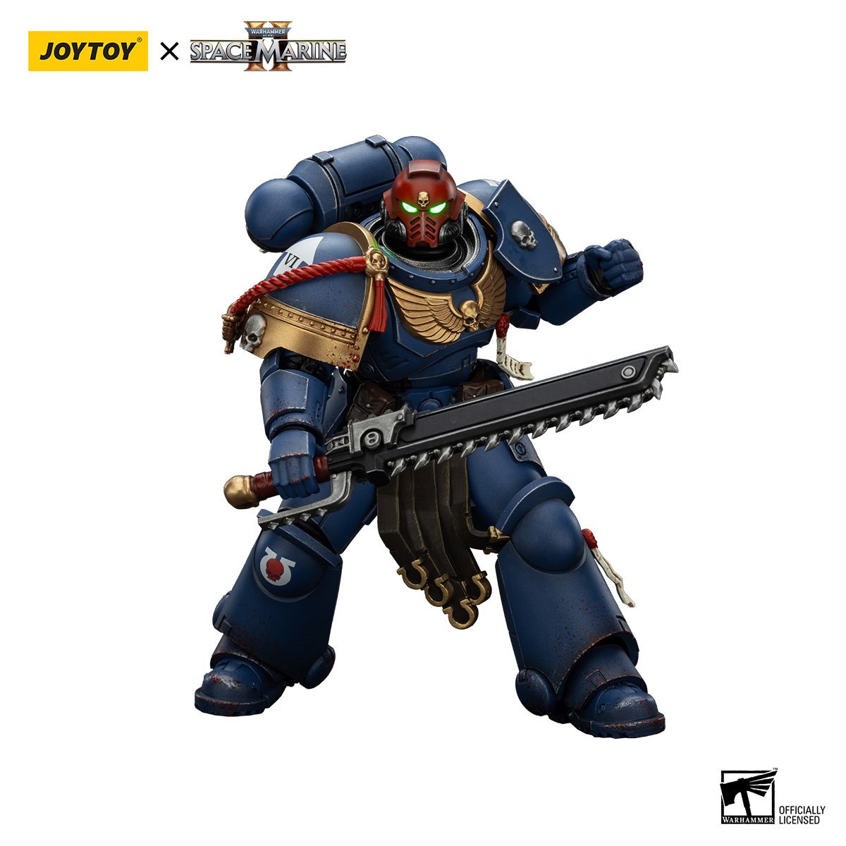 Joy Toy Warhammer Space Marine II Ultramarines Sergeant Gadriel Collectors Edition 1:18 Scale Action Figure