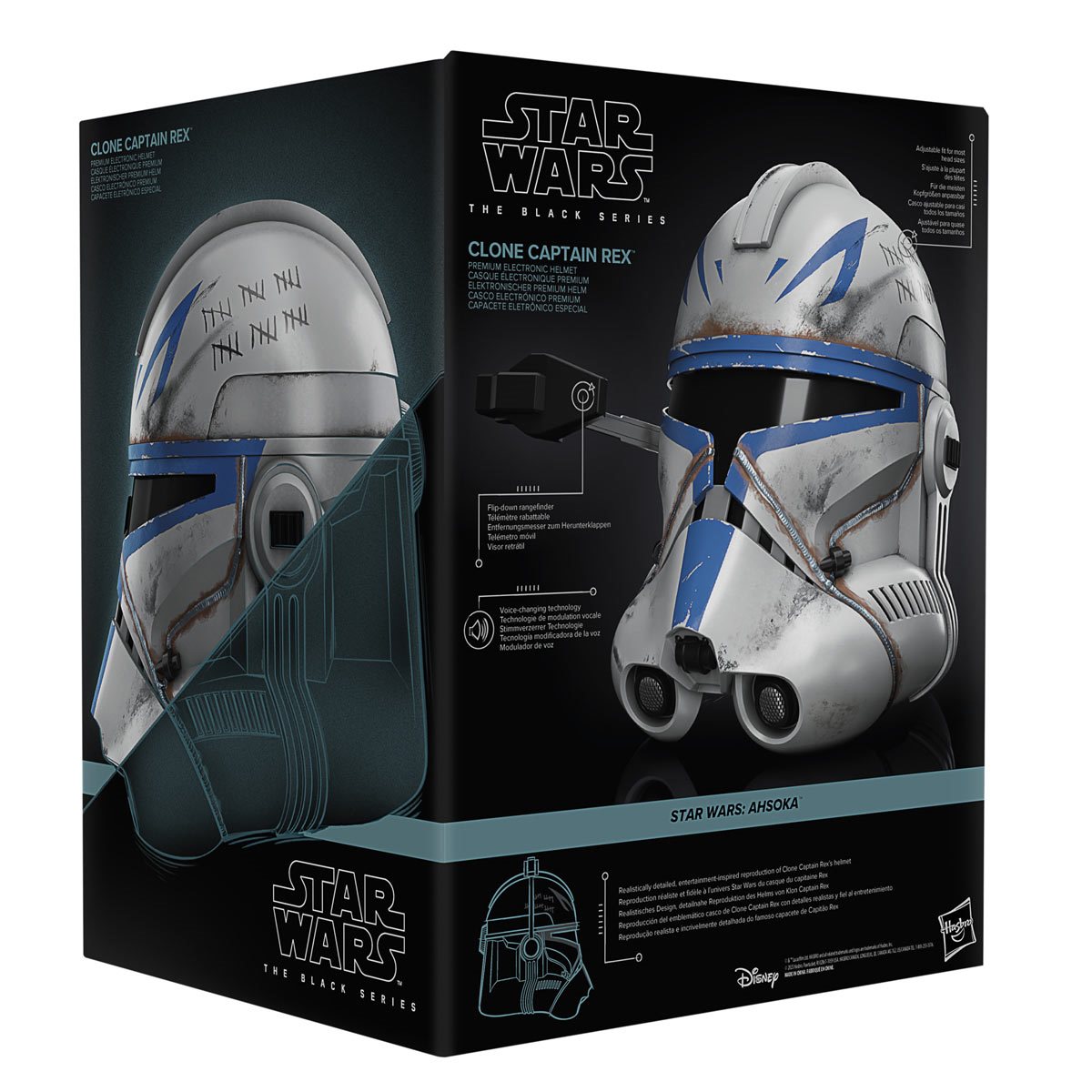 Star Wars The Black Series Captain Rex Premium Electronic Helmet Prop Replica