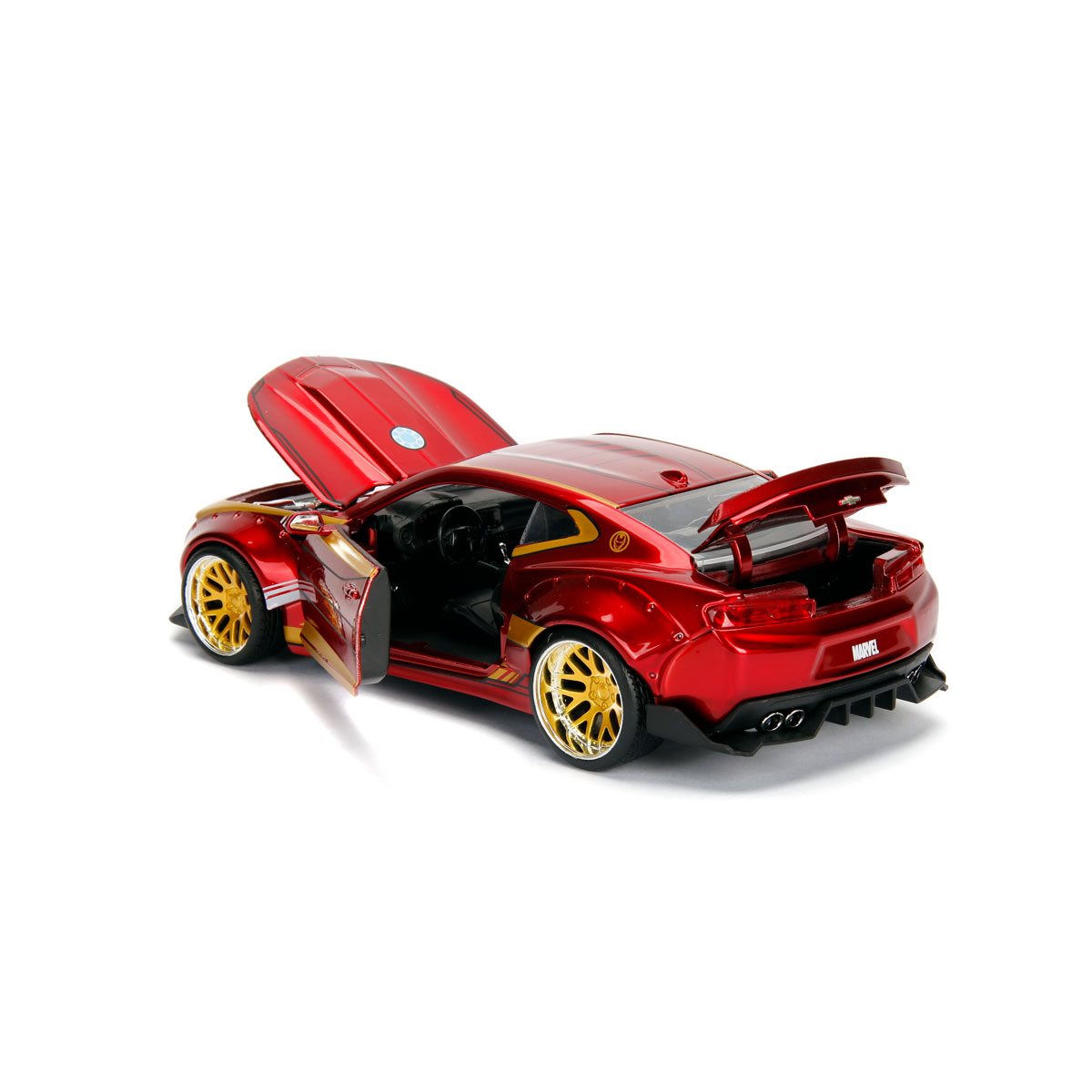 Iron Man Hollywood Rides 2016 Chevy Camaro 1:24 Scale Die-Cast Metal Vehicle with Figure