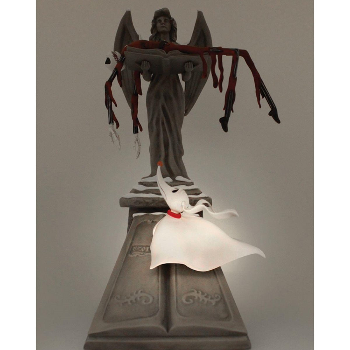 The Nightmare Before Christmas Santa Jack & Zero Statue