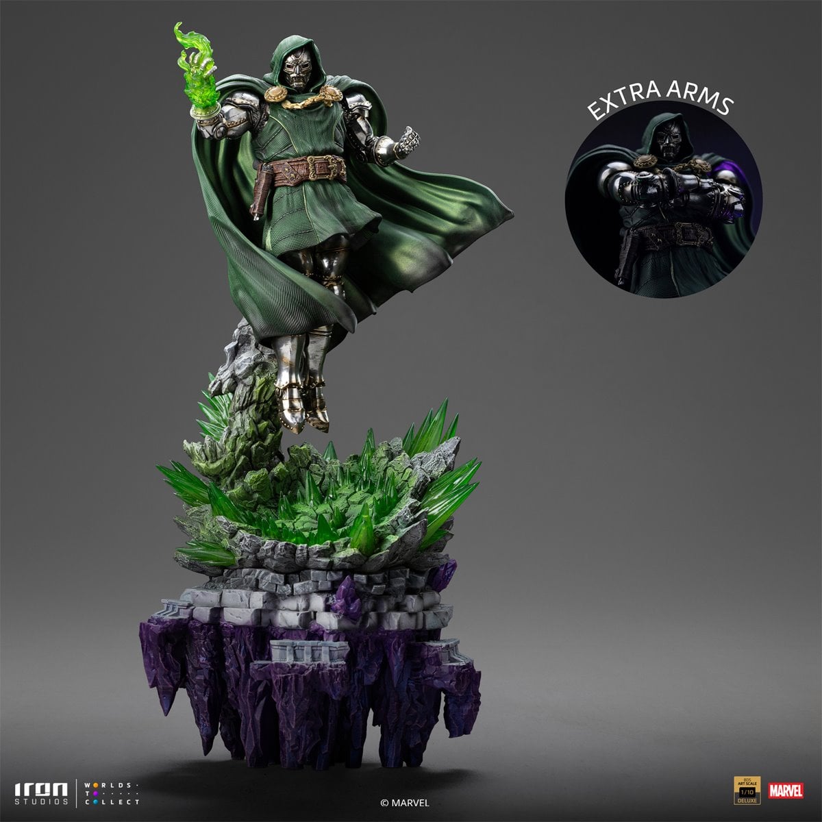 Doctor Doom Infinity Gauntlet Battle Diorama Series 1:10 Deluxe Art Scale Limited Edition Statue
