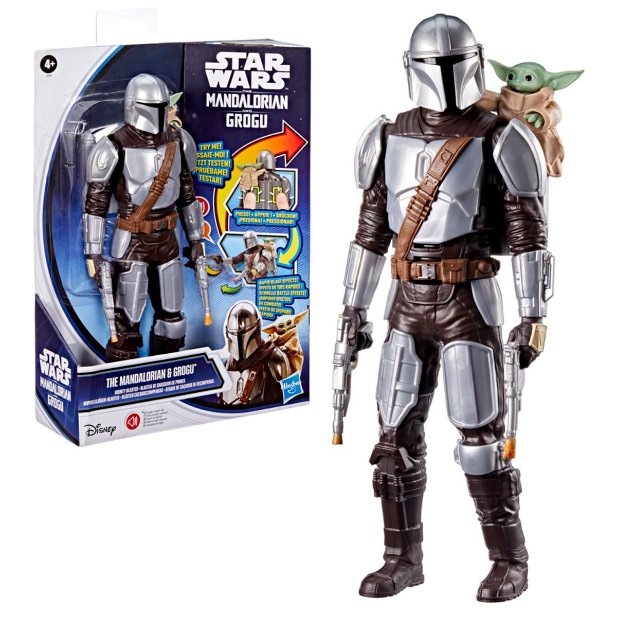 Star Wars The Mandalorian & Grogu Bounty Blaster 11-Inch Action Figure