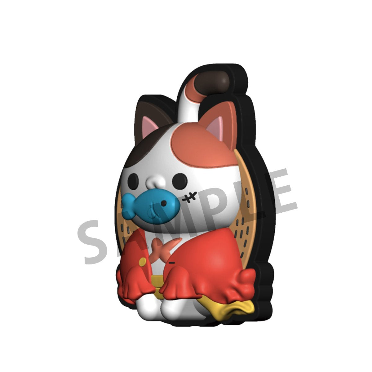 One Piece Nyan Piece Nyan! Mega Cat Project Rubber Clip Set