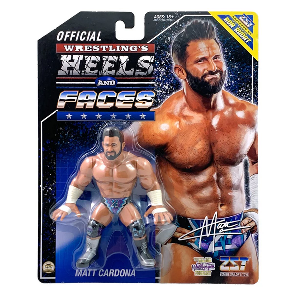 Wrestling's Heels and Faces Matt Cardona 4 1/2-Inch Scale Action Figure