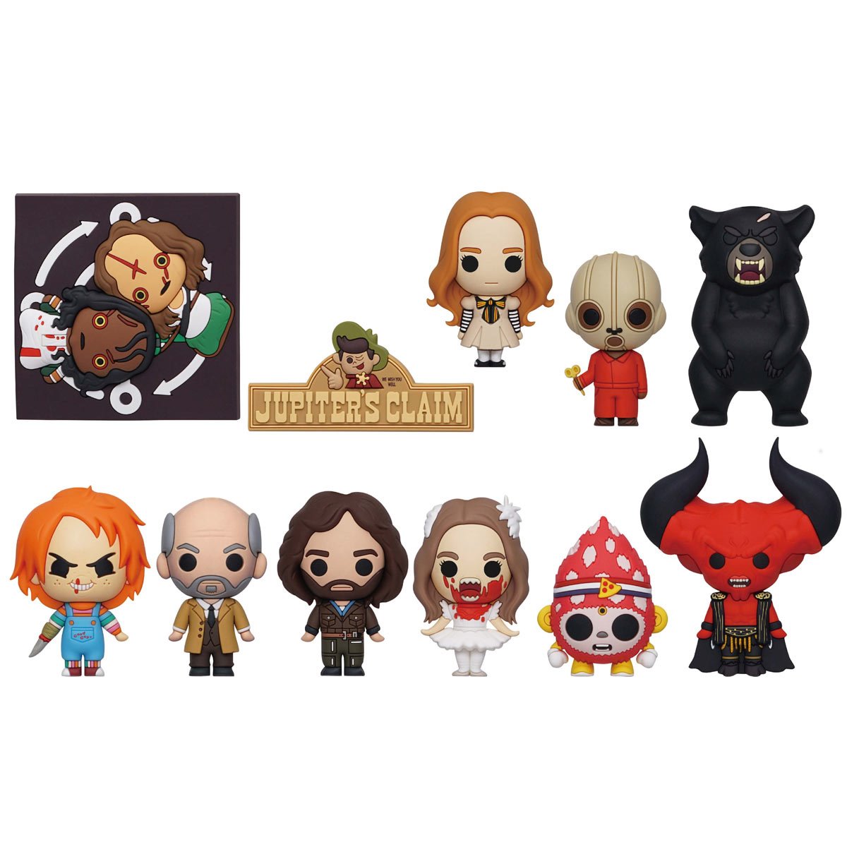 Universal Horror Series 4 3D Foam Bag Clip Display Case of 24