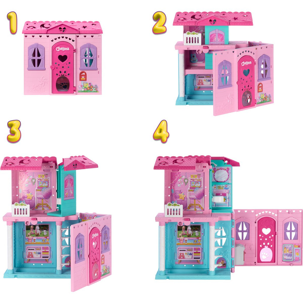 Barbie Family & Friends Club Chelsea Pop-Up House