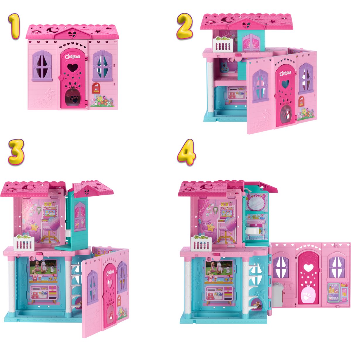 Barbie Family & Friends Club Chelsea Pop-Up House